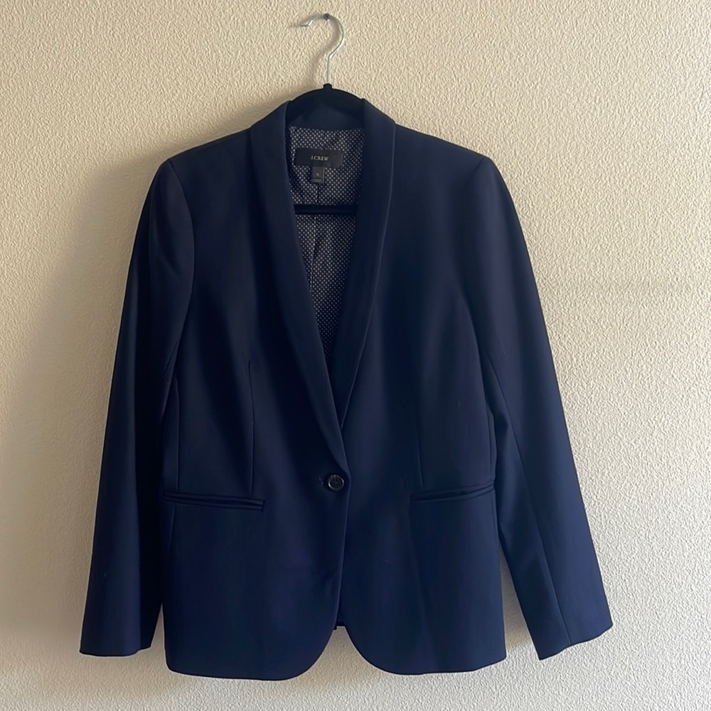 J.CREW Navy Classic Blazer
